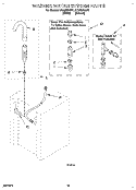 WASHER WATER SYSTEM Diagram and Parts List for LTE6234AW1  Whirlpool Washer Dryer Combo