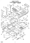 SHELF, LIT/OPTIONAL Diagram and Parts List for KTRC18KBAL00  KitchenAid Refrigerator