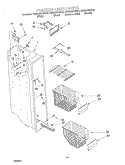 FREEZER LINER Diagram and Parts List for KSRB22FHBL01  KitchenAid Refrigerator