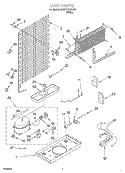 UNIT Diagram and Parts List for 3XART719GG00  Whirlpool Refrigerator