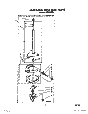 BRAKE AND DRIVE TUBE Diagram and Parts List for LA5381XXF0  Whirlpool Washer