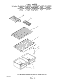 SHELF Diagram and Parts List for ET14JKXSW04  Whirlpool Refrigerator
