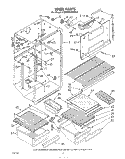 LINER Diagram and Parts List for ET20HKXMWR0  Whirlpool Refrigerator
