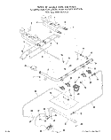 UPPER OVEN BURNER Diagram and Parts List for 1833W0A  Whirlpool Range