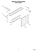 INSTALLATION PARTS Diagram and Parts List for ACS102PR0  Whirlpool Air Conditioner