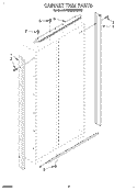 CABINET TRIM Diagram and Parts List for KSSS48MDX02  KitchenAid Refrigerator