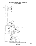BRAKE AND DRIVE Diagram and Parts List for LA5500XPW1  Whirlpool Washer