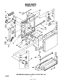 DOOR Diagram and Parts List for DU7500XR0  Whirlpool Dishwasher