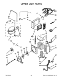 UPPER UNIT PARTS Diagram and Parts List for KSSC42QTS17  KitchenAid Refrigerator