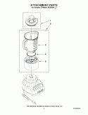 ATTACHMENT PARTS Diagram and Parts List for 5KSB555AWH0  KitchenAid Blender