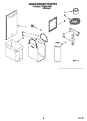 ACCESSORY PARTS Diagram and Parts List for KUCS03FSSS0  KitchenAid Trash Compactor