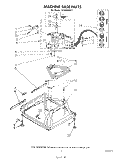 MACHINE BASE Diagram and Parts List for LA5360XSW1  Whirlpool Washer