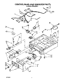 CONTROL PANEL AND SEPARATOR Diagram and Parts List for CS5100XSW1  Whirlpool Dryer