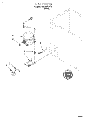 SECTION Diagram and Parts List for RH1599REW00  Roper Freezer