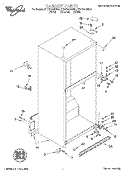 CABINET Diagram and Parts List for ET21DMXDW04  Whirlpool Refrigerator