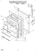 REFRIGERATOR DOOR, LIT/OPTIONAL Diagram and Parts List for RT18HKXAW00  Roper Refrigerator