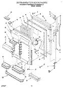 REFRIGERATOR DOOR Diagram and Parts List for KTRS25QAWH12  KitchenAid Refrigerator