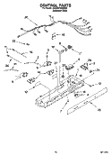 CONTROL PARTS Diagram and Parts List for 5VES3FHGRS02  Whirlpool Refrigerator
