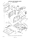 AIR FLOW AND CONTROL Diagram and Parts List for ACU082XW0  Whirlpool Air Conditioner