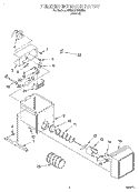 FREEZER INTERIOR Diagram and Parts List for 4YED22PWDN02  Whirlpool Refrigerator
