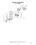 CONTROL PANEL Diagram and Parts List for MW3200XS0  Whirlpool Microwave