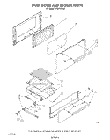 OVEN DOOR AND BROILER Diagram and Parts List for SF3001ERW4  Whirlpool Range