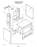 EXTERNAL OVEN Diagram and Parts List for SF302BERW4  Whirlpool Range