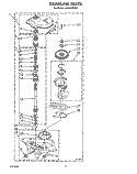 GEARCASE Diagram and Parts List for LA9480XWF1  Whirlpool Washer