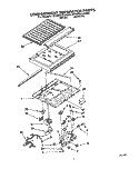 COMPARTMENT SEPARATOR Diagram and Parts List for ET25PKXAN00  Whirlpool Refrigerator