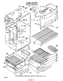LINER Diagram and Parts List for ET20EKXPWR1  Whirlpool Refrigerator