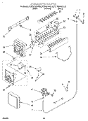 ICEMAKER, LIT/OPTIONAL Diagram and Parts List for KSRS27QGWH00  KitchenAid Refrigerator