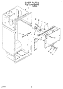 LINER Diagram and Parts List for 3VET19ZKAW01  Whirlpool Refrigerator