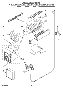 ICEMAKER PARTS, OPTIONAL PARTS (NOT INCLUDED) Diagram and Parts List for ED5JHAXTS01  Whirlpool Refrigerator