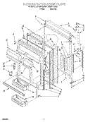 REFRIGERATOR DOOR Diagram and Parts List for ET20F134KN1  Whirlpool Refrigerator