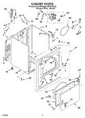 CABINET Diagram and Parts List for KGYS700LT0  KitchenAid Dryer