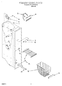 FREEZER LINER Diagram and Parts List for 4YED22PQFN00  Whirlpool Refrigerator
