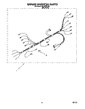 WIRING HARNESS Diagram and Parts List for RB120PXYB2  Whirlpool Wall Oven