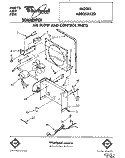 AIR FLOW AND CONTROL Diagram and Parts List for AD0252XZ0  Whirlpool Dehumidifier