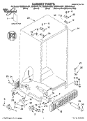 CABINET, LITERATURE Diagram and Parts List for GS6SHAXLS01  Whirlpool Refrigerator
