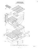 SHELF Diagram and Parts List for ET18ZKXMWR2  Whirlpool Refrigerator