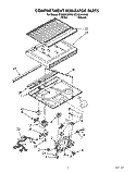 COMPARTMENT SEPARATOR Diagram and Parts List for ET20GKXZW00  Whirlpool Refrigerator