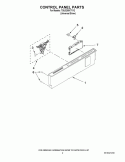 CONTROL PANEL PARTS Diagram and Parts List for 7GU3200XTVY2  Whirlpool Dishwasher