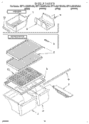 SHELF, LIT/OPTIONAL Diagram and Parts List for ET17JMXBW00  Whirlpool Refrigerator