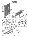UNIT Diagram and Parts List for ET14EKXRWR0  Whirlpool Refrigerator