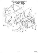 INTERNAL OVEN Diagram and Parts List for FEP310BW0  Roper Range