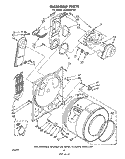 SECTION Diagram and Parts List for LE7000XPW0  Whirlpool Dryer