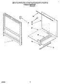 MICROWAVE COMPARTMENT Diagram and Parts List for RM765PXAB1  Whirlpool Wall Oven