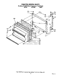 FREEZER DOOR Diagram and Parts List for RT18BKXXW00  Roper Refrigerator