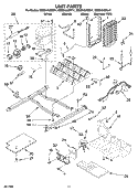 UNIT PARTS Diagram and Parts List for ED5SHAXMT11  Whirlpool Refrigerator