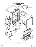 TUB ASSEMBLY Diagram and Parts List for DU8500XX0  Whirlpool Dishwasher